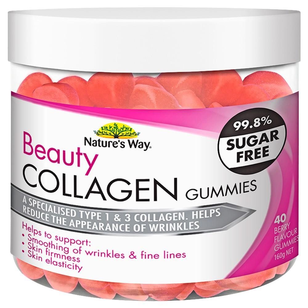 Kẹo dẻo chống lão hóa Nature’s Way Beauty Collagen 40 viên của Úc