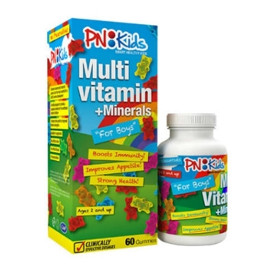 Kẹo dẻo PNKids Multi Vitamin +Minerals For Boys 30 viên