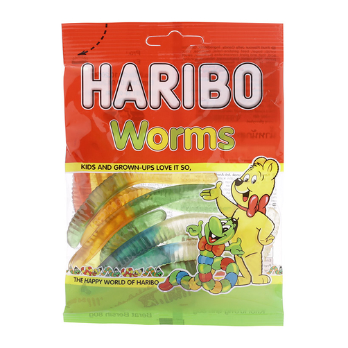 Kẹo dẻo Worms hiệu Haribo 80g