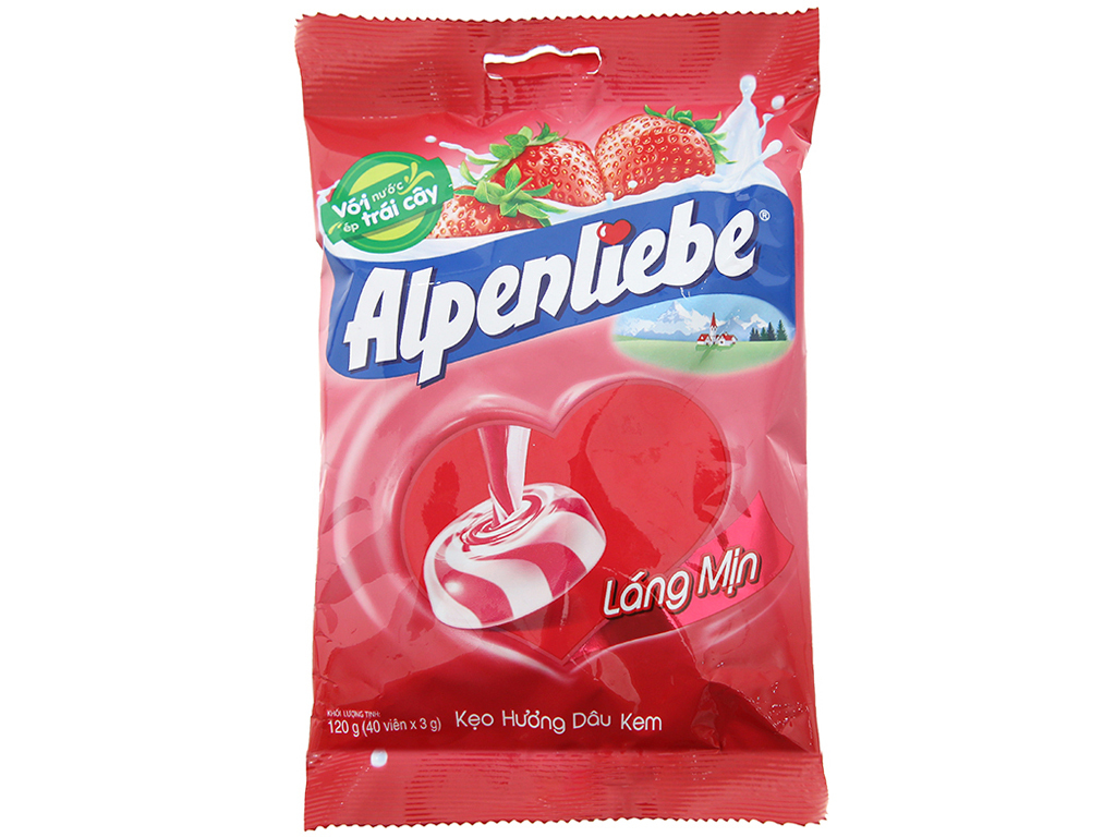 Kẹo hương kem dâu Alpenliebe gói 120g