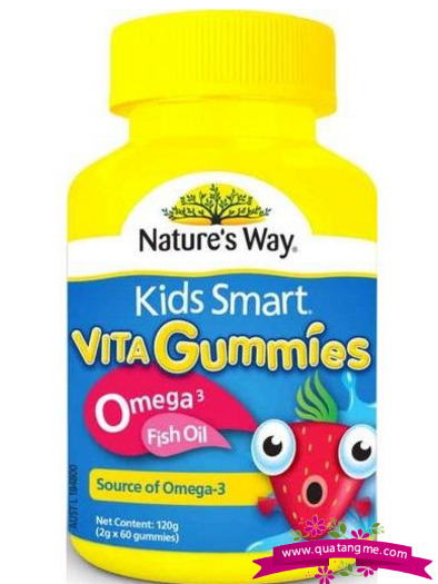 Kẹo Kids Smart Vita Gummies Omega 3 Fish Oil 60 viên