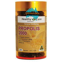 Keo ong Úc Healthy Care Propolis 2000mg - Hộp 200 viên