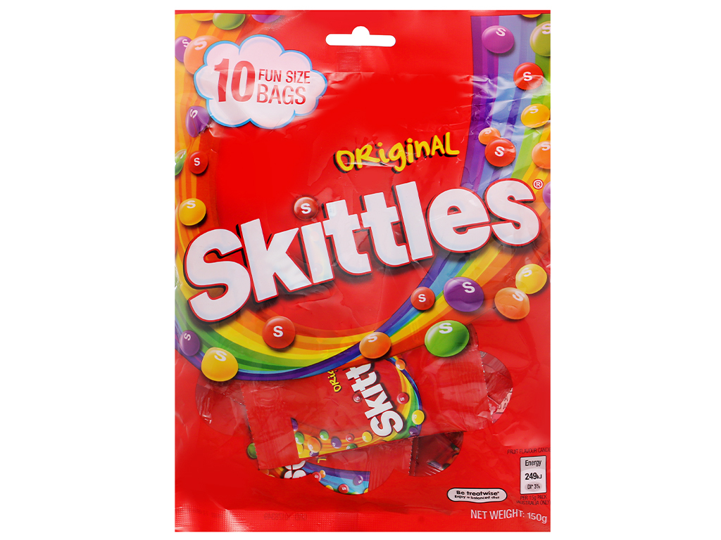 Kẹo trái cây Skittles Original gói 150g