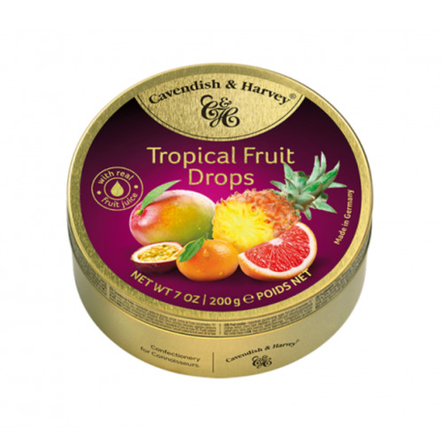 Kẹo Tropical Fruit Drops Cavendish & Harvey - 200g