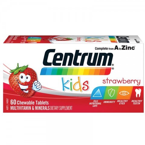 Kẹo vitamin Centrum Kids Multi Vitamin 60 Strawberry