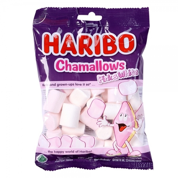 Kẹo xốp Haribo Chamallows Pink & White 70g