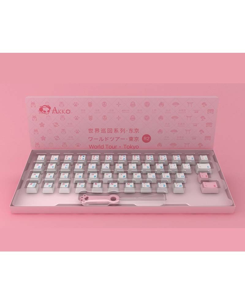 Keycap Akko World Tour Tokyo R2 – 49 keys (Language Kit)