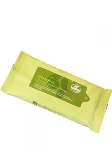 Khăn giấy tẩy trang Innisfree Olive Real Cleansing Tissue 10 miếng