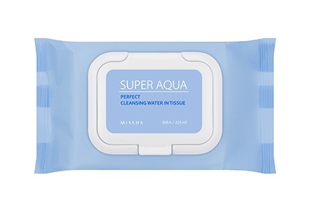 Khăn giấy tẩy trang Missha Super Aqua Perfect Cleansing Tissue
