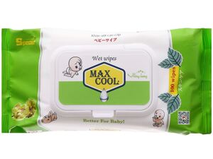 Khăn ướt em bé Max Cool gói 100 miếng