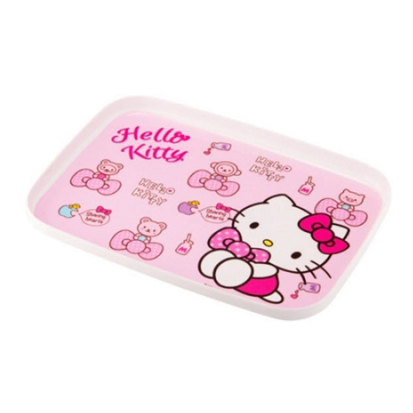 Khay bằng nhựa Hello Kitty LKT408
