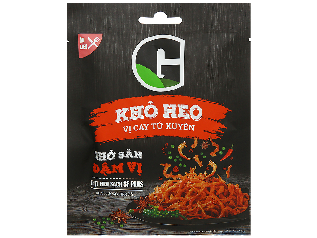 Khô heo vị cay Tứ Xuyên G 25g