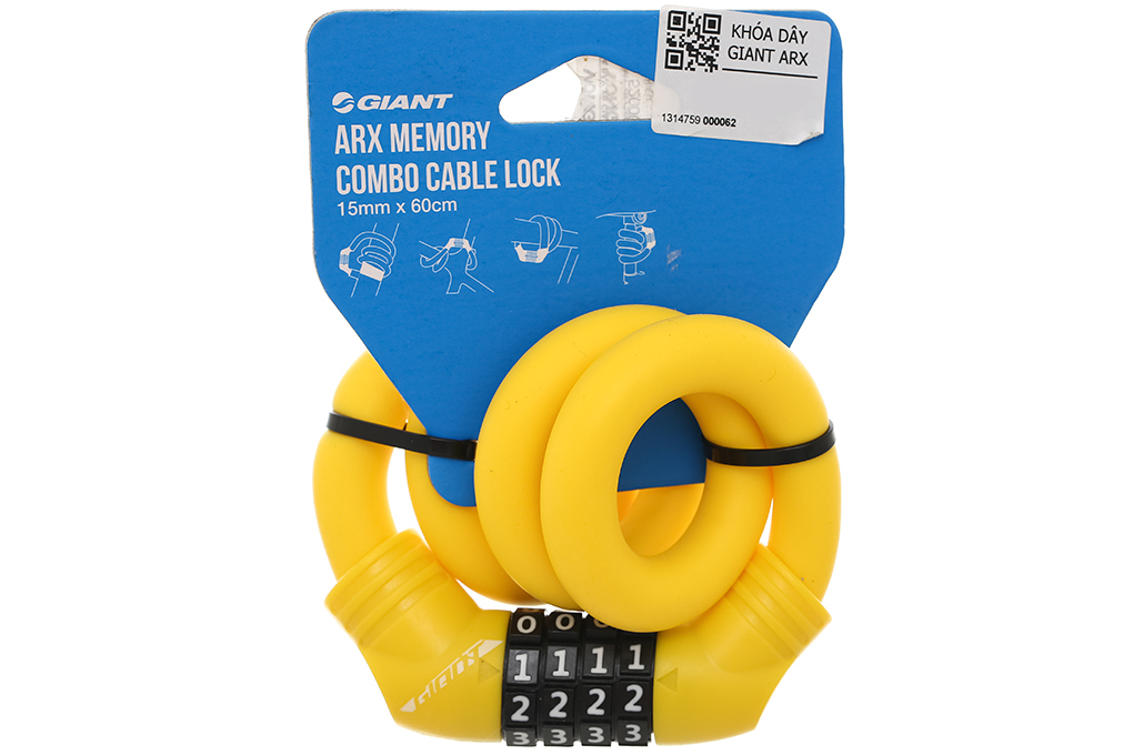 Khóa xe đạp Giant Arx Memory Combo Cable Lock