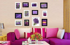 Khung ảnh gỗ thông treo tường KAT07