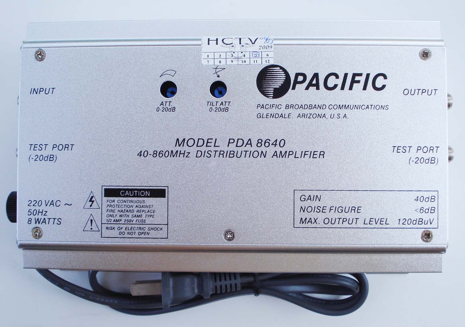 Khuyếch đại truyền hình cáp Pacific PDA-8640