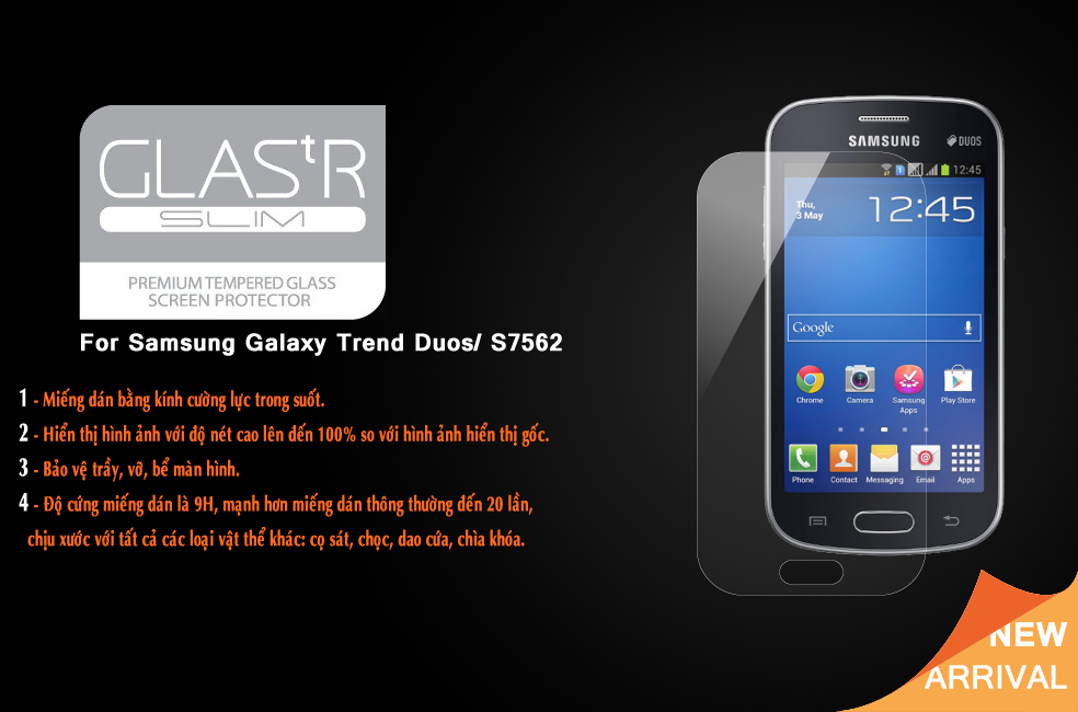 Kính cường lực Samsung Galaxy S Duos S7562