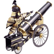 Mô Hình Kim Loại Lắp Ráp 3D Piececool Binh Sĩ & Súng Thần Công Artilleryman Style-P080-KG