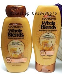 Bộ dầu gội và xã garnier - honey treasures 370ml 