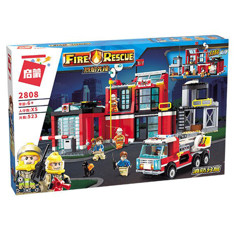 Lắp ráp Lego Trạm Cứu Hỏa - enlighten 2808