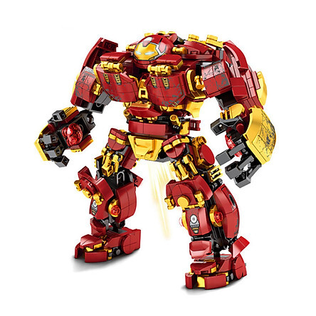 Lắp ráp xếp hình mô hình  marvel robot hulkbuster iron man super  heroes ly76015 - 650 khối