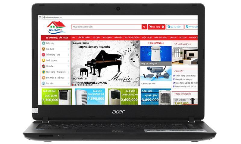 Laptop Acer Aspire ES1 432 C5J2 N3350 - Intel Celeron N3350 1.10 GHz, RAM 2GB, HDD 50GB, Intel HD Graphics, 14 inch