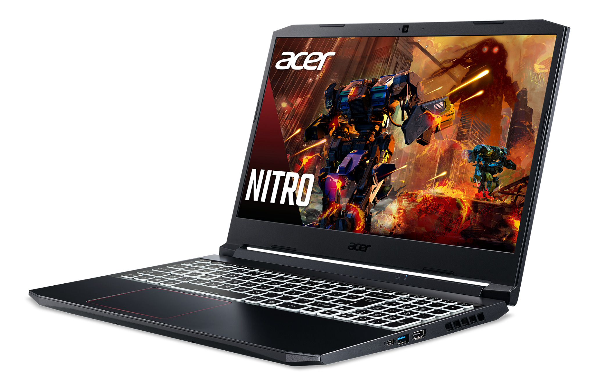 Laptop Acer Gaming Nitro 5 AN515-55-70AX NH.Q7NSV.001 - Intel Core i7-10750H, 8GB RAM, SSD 512GB, Nvidia GeForce GTX 1650Ti 4GB GDDR6, 15.6 inch