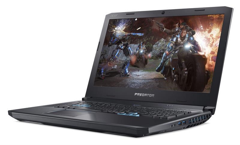 Laptop Acer Predator Helios PH517-51-71S9 NH.Q3NSV.005 - Intel core i7, 32GB RAM, SSD 256GB + HDD 1TB, Nvidia GeForce GTX1070 with 8GB GDDR5, 17.3 inch