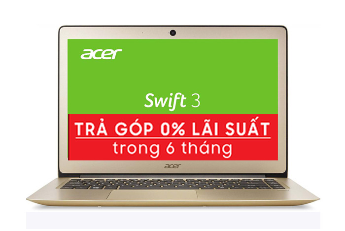 Laptop Acer Swift 3 SF314-51-58CC - Intel Core i5 7200U, RAM 4GB, SSD 256GB, Intel HD Graphics, 14inch