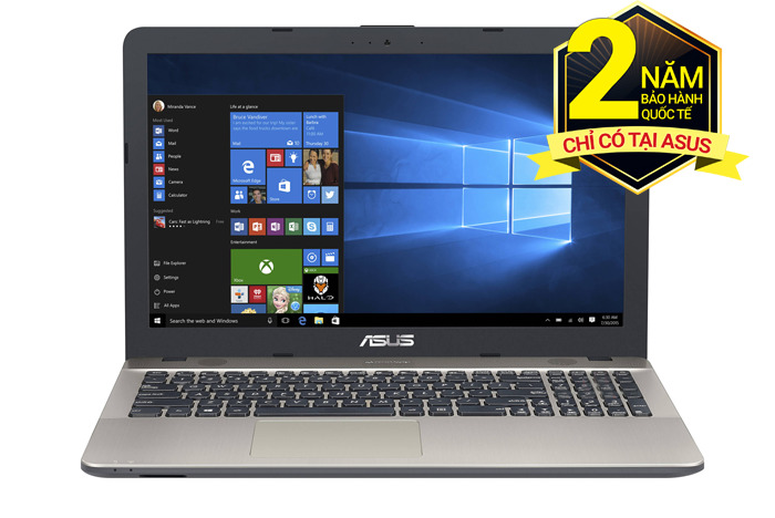 Laptop Asus X541UV-GO607 - Intel Core i5-7200U, RAM 4GB, HDD 1TB, Intel HD Graphics, 15.6 inch