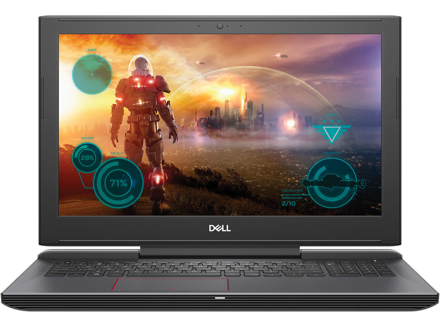 Laptop Dell Inspiron G7 N7588B P72F002 - Intel core i7, 16GB RAM, SSD 256GB + HDD 1TB, Nvidia GeForce GTX 1060 Ti with 6GB GDDR5 Max Q Design, 15.6 inch