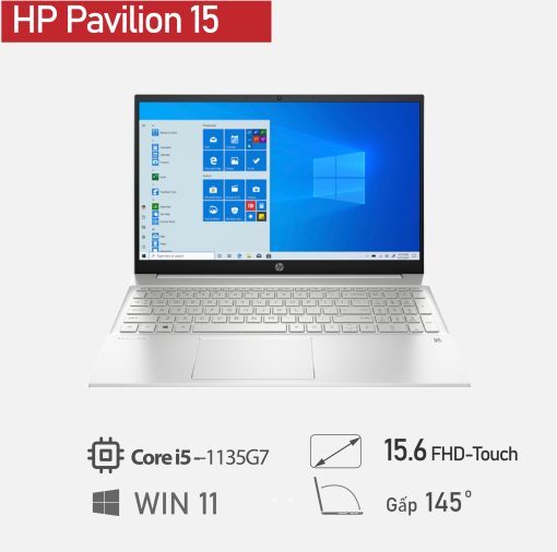 Laptop HP Pavilion 15 EG0050 - Intel core i5- 1135G7, SSD 512GB, 8GB RAM, Intel Iris Xe Graphics, 15.6 inch