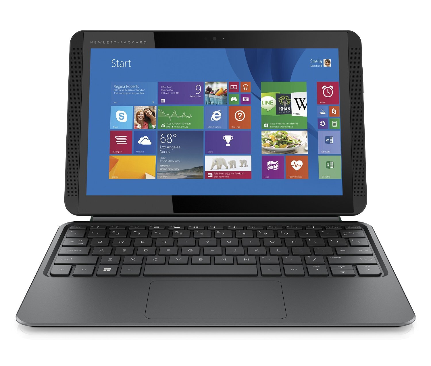 Laptop HP PAVILION X2 10-J027TU (K5C76PA) - Intel Atom Z3745D 1.33GHz, 2GB RAM, 64GB MMC, VGA Intel HD Graphics, 10.1 inch