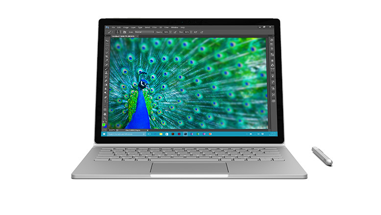 Laptop Microsoft Surface Book Core i7-6650U, 2.2Ghz, 8G RAM, 256G SSD, 13.5" PixelSence Display (3000x2000), Touch Screen, Window 10 Pro
