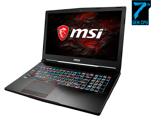 Laptop MSI GE63 7RD Raider 022XVN - Intel core i7, 16GB RAM, SSD 128GB + HDD 1TB, nVidia GeForce GTX 1050Ti 4GB GDDR5, 15.6 inch