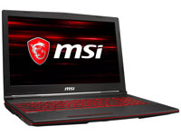 Laptop MSI GL63 8RC 266VN - Intel core i5, 8GB RAM, HDD 1TB + SSD 128GB, Geforce GTX1050 4GB GDDR5, 15.6 inch