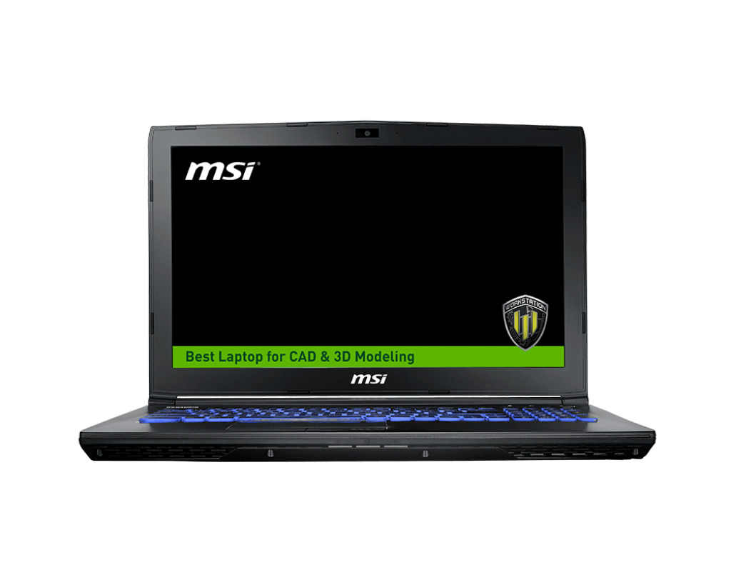 Laptop MSI Workstation WE62 7RJ - Intel core i7, 16GB RAM, SSD 128GB + HDD 1TB, Nvidia Quadro M2200 with 4GB GDDR5, 15.6 inch