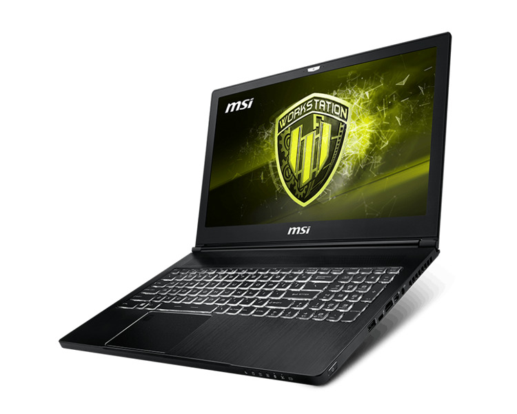 Laptop MSI Workstation WS63 8SL - Intel Core i7 - 8850H, 32GB RAM, HDD 1TB + SSD 256GB, Nvidia Quadro P4200 with 8GB GDDR5, 15.6 inch