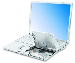 Laptop Panasonic Toughbook CF-W7 - Intel Core 2 Duo U7500 1.06GHz, 1GB RAM, 80GB HDD, Intel 960GM, 12.1 inch