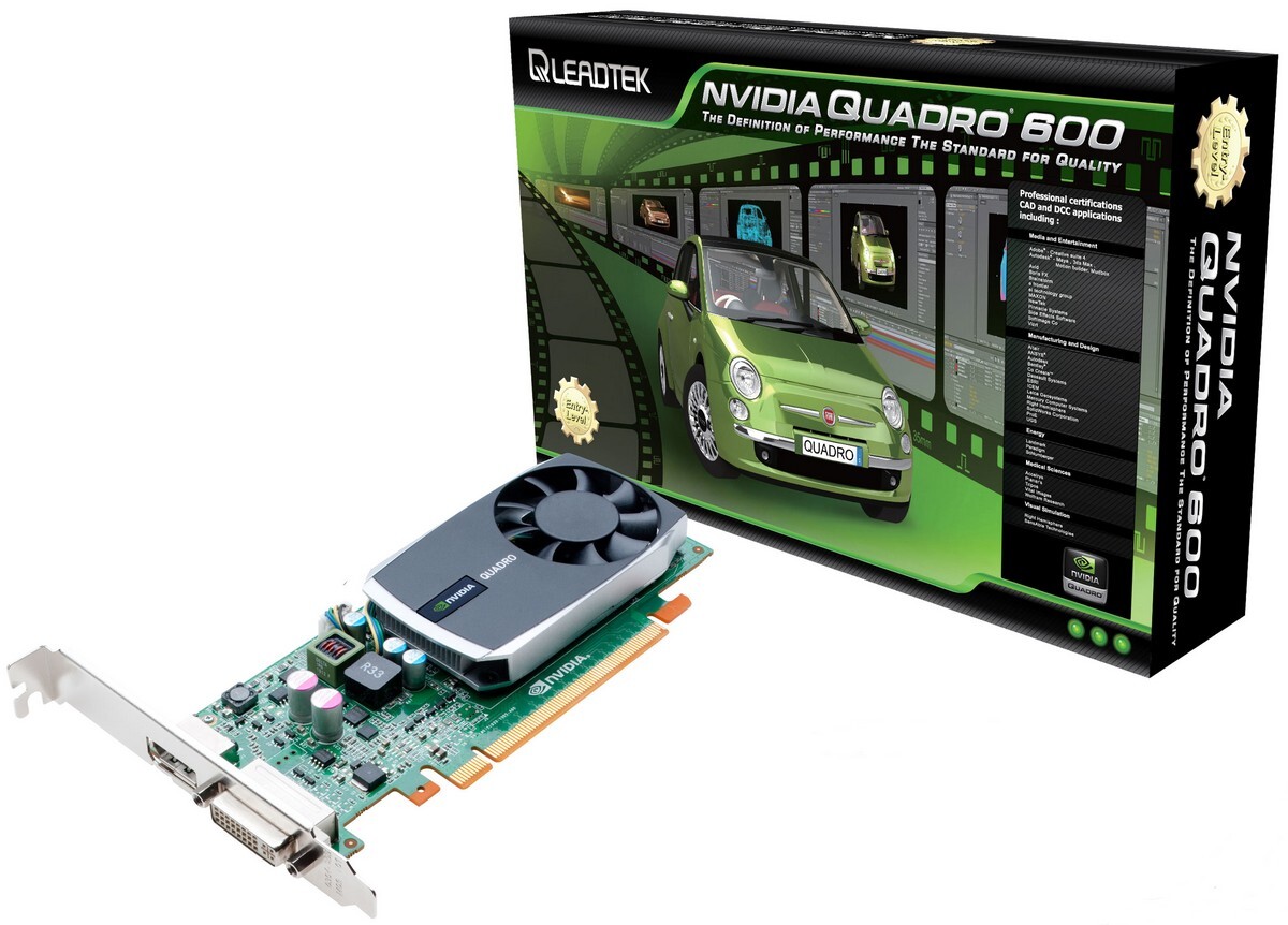 Card đồ họa (VGA Card) Leadtek Nvidia Quadro 600 - Quadro 600, DDR3, 1GB , 128 bit, PCI Express 2.0 x16