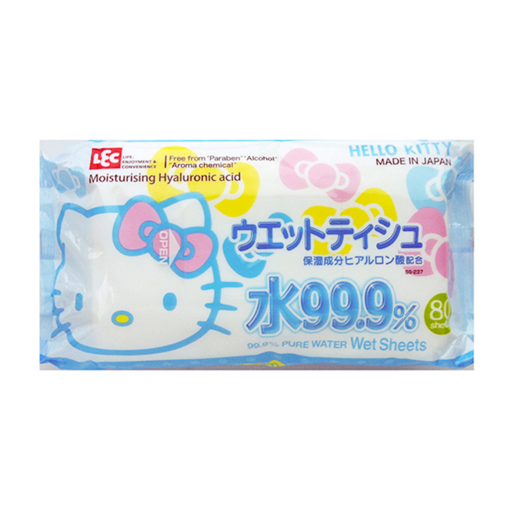 Lec- Giấy ướt nước tinh khiết 99,9% Hello Kitty SS237