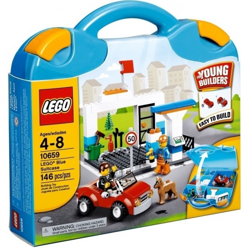 Bộ lắp ráp xanh dương Blue Suitcase V29 Lego Junior 10659
