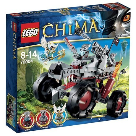 Bộ xếp hình Xe địa hình Sói xám Wakz' Pack Tracker Lego Chima 70004