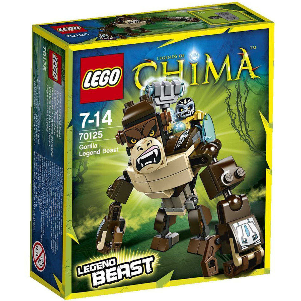 Bộ xếp hình Khỉ đột huyền thoại Lego Chima 70125