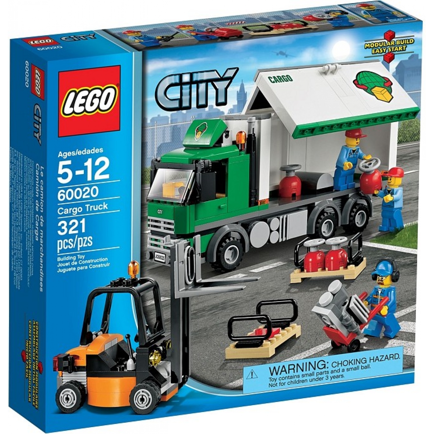 Bộ xếp hình xe tải chở hàng Lego City 60020
