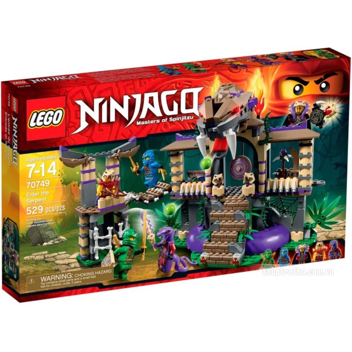 Bộ xếp hình Xâm nhập hang rắn Lego Ninjago 70749