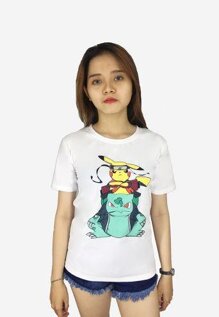 Áo thun nữ Pokemon dễ thương Evest 43