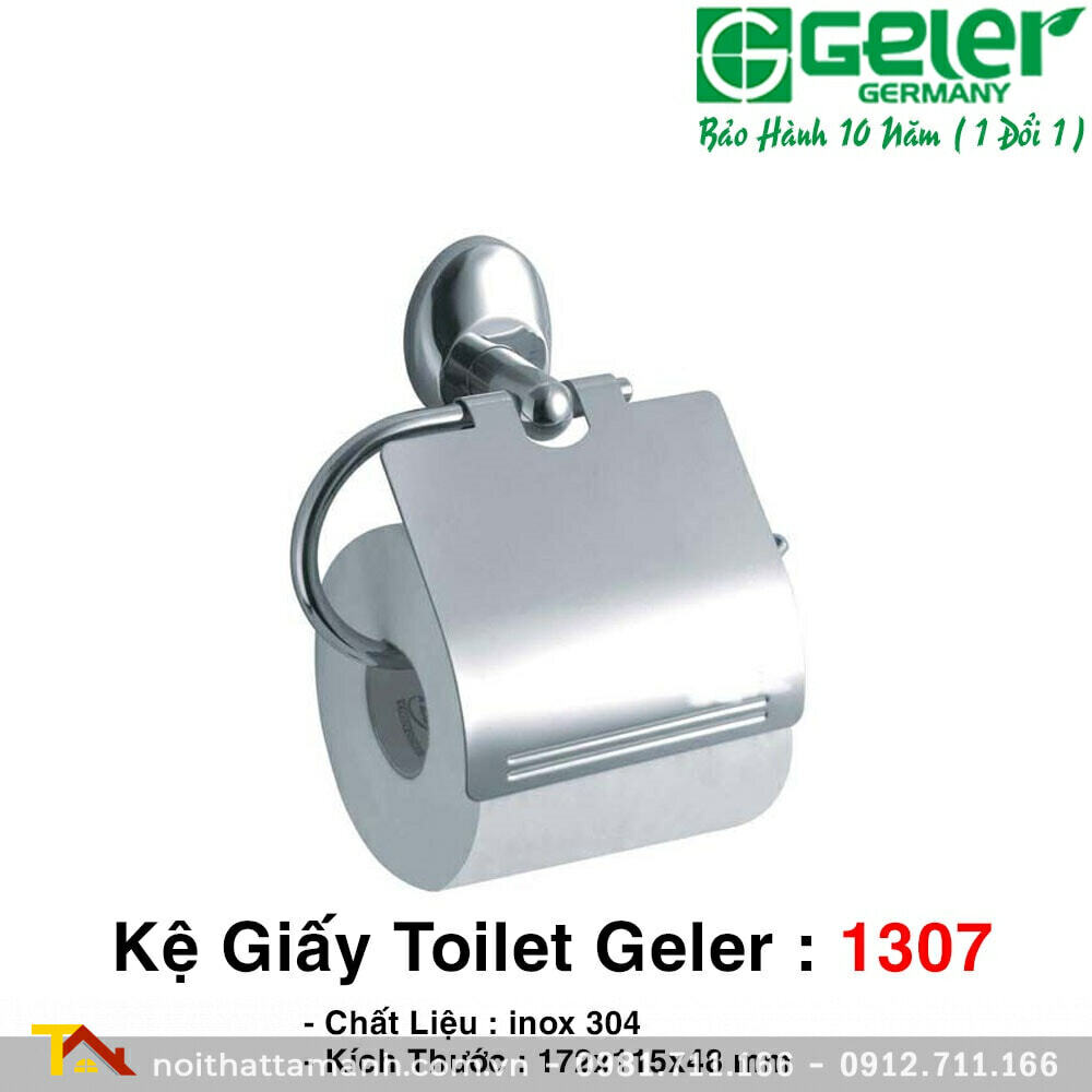 Lô giấy vệ sinh inox 304 Geler 1307