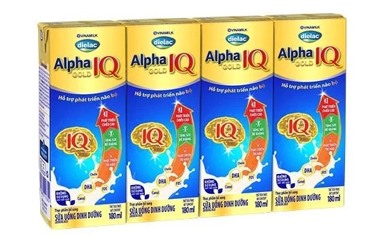 Lốc 4 hộp sữa bột pha sẵn Dielac Alpha Gold IQ 180ml