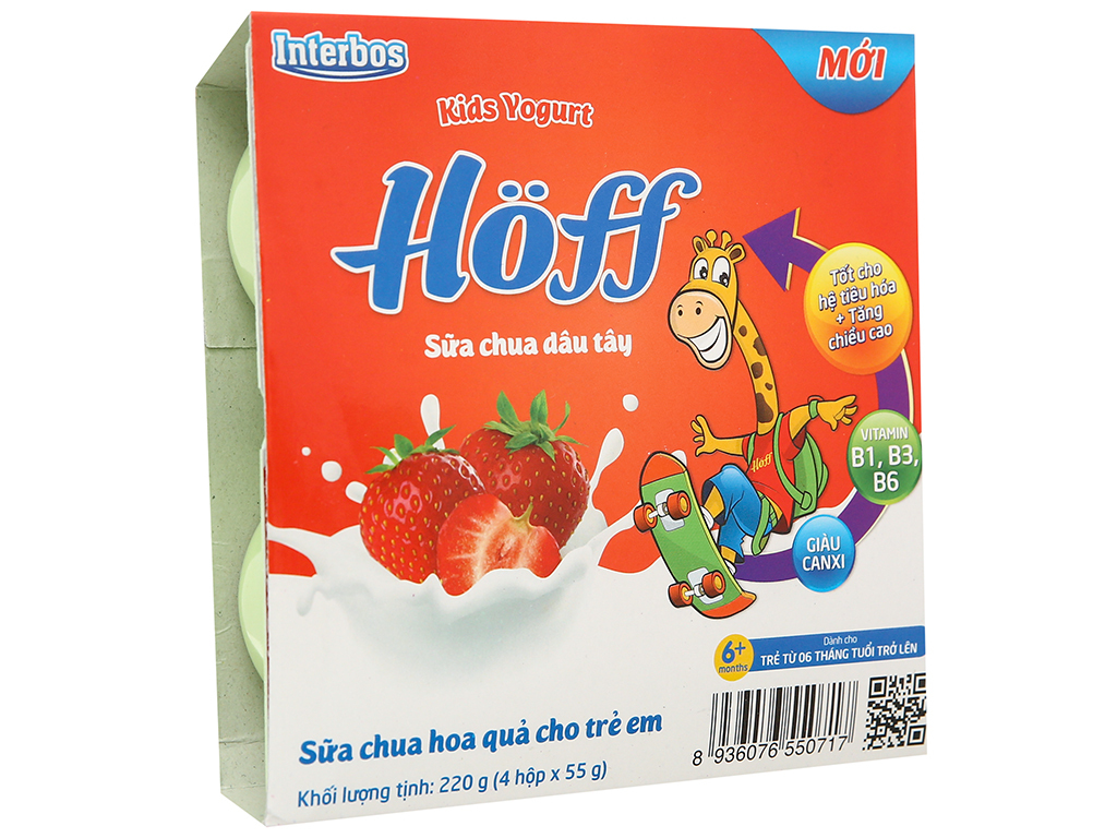 Lốc 4 hộp sữa chua Hoff 55g