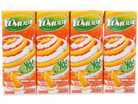 Lốc 4 hộp sữa chua uống hương cam YoMost 170ml